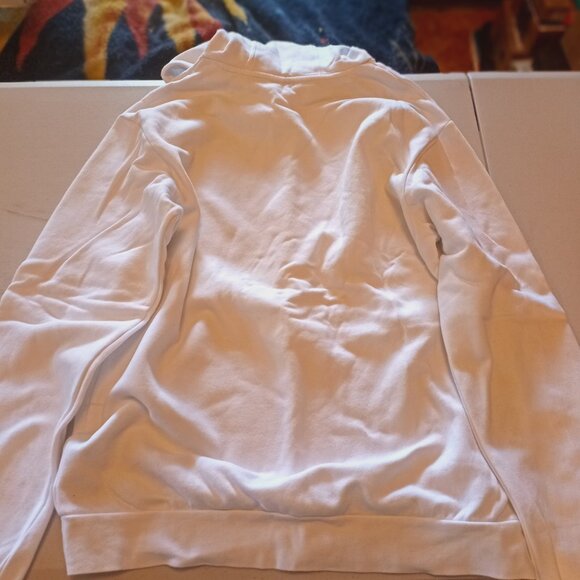 Adidas Big Logo Spell Out Adult Medium Hoodie Red White Blue Worn Once - Picture 3 of 4